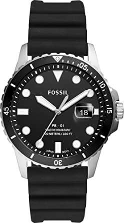 Fossil FS5660 Black Steel 316 L Analog Quartz Man Watch