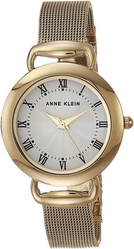 Anne Klein Women's Mesh Bracelet Watch AK/3806SVGB **FREE SHIPPING**