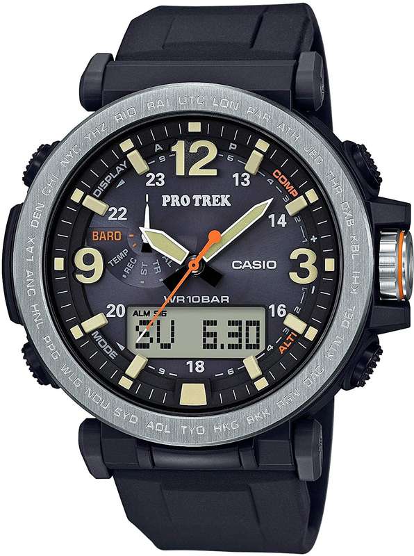 Casio Men's PROTREK Japanese-Quartz Watch with Resin Strap, Black, PRG-600-1CR