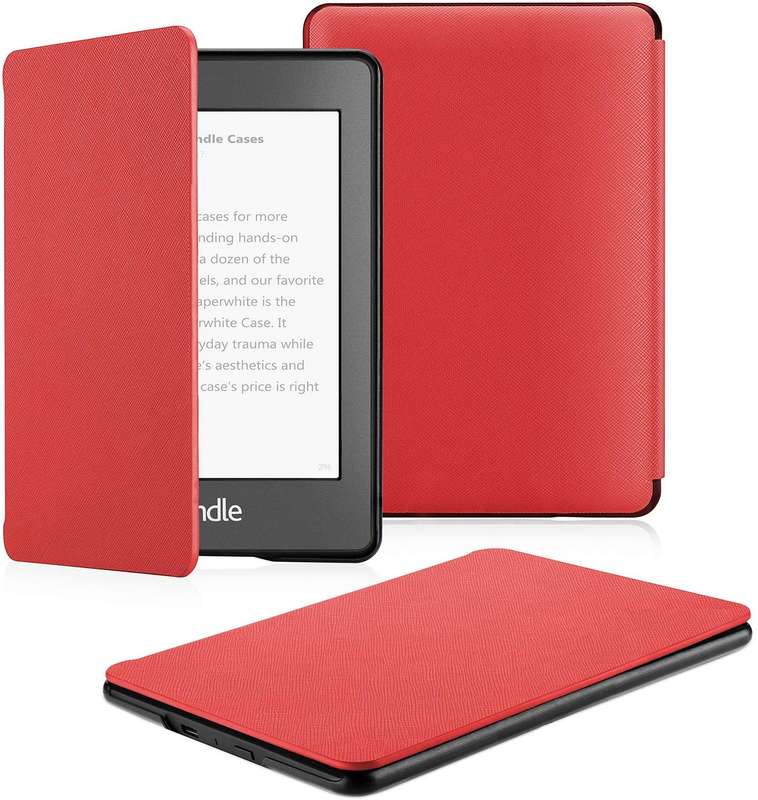 **IN STOCK NOW SHIPPING**Case Fits Kindle Paperwhite (10th Generation, 2018 Release)  Red