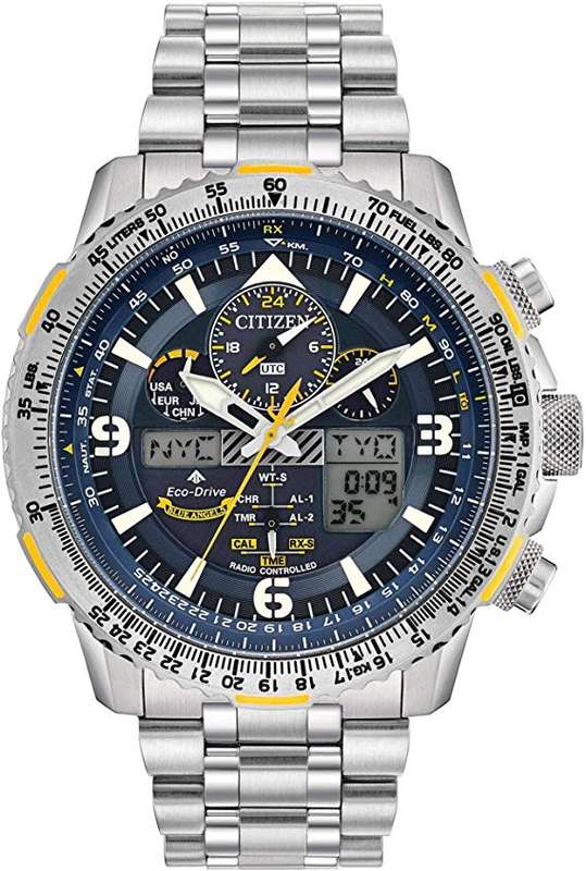Men's Citizen Eco-Drive Promaster Blue Angels Skyhawk A-T Titanium Watch JY8101-52L