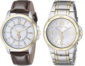 U.S. Polo Assn. Classic Men's USC2254 Set of Two Two-Tone Watches