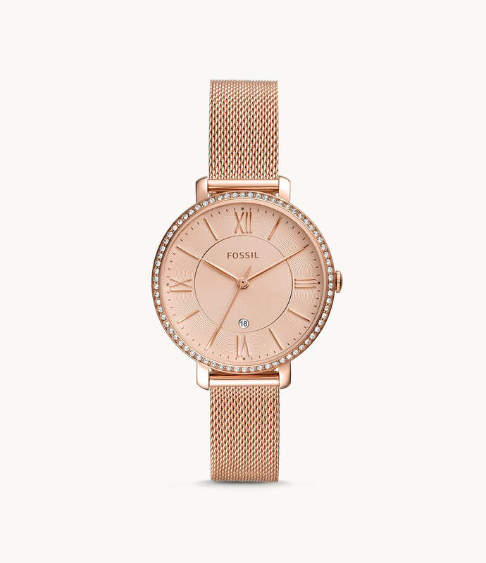Fossil Women's Jacqueline Stainless Steel Dress Quartz Watch ES4628