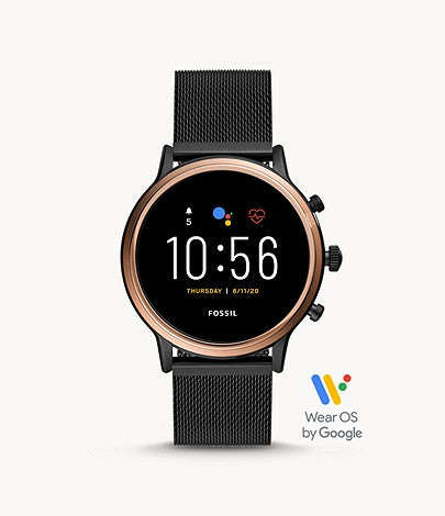 Fossil Gen 5 Carlyle  FTW6036 Stainless Steel Touchscreen Smartwatch with Speaker, Heart Rate, GP...