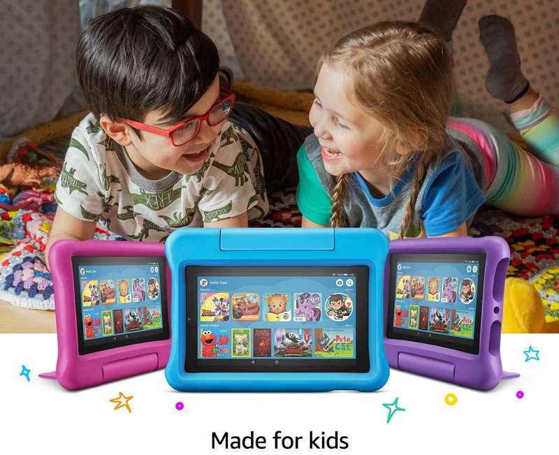 Fire 7 Kids Edition Tablet 16 GB, Blue Kids Case 9th generation 2019 release**FREE SHIPPING IN ST...