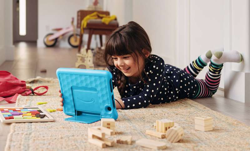 2020 10th Gen Fire HD 8 Kids Edition tablet, 8", 32 GB, Blue Kid-Proof Case 10th generation*IN ST...