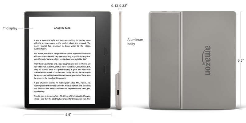 Amazon Kindle Oasis 7` (Gen10, Waterproof)
