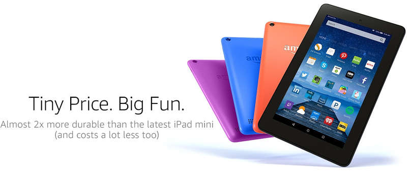 **FREE SHIPPING IN STOCK**Amazon Kindle Fire 7" 16GB - 5th Generation 2015 Model Black - WiFi (In...