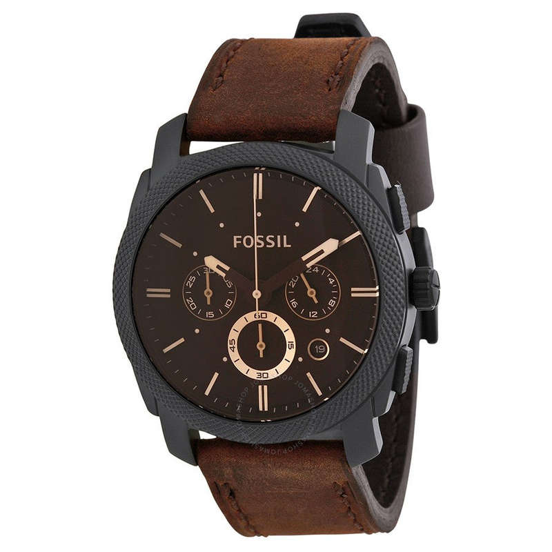 FOSSIL Machine Flight  FS4656 Chronograph Brown Dial Men's Watch**FREE SHIPPING IN STOCK**