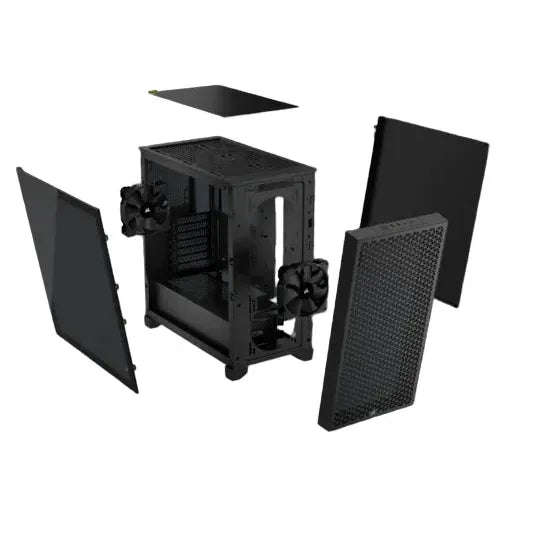 3000D AIRFLOW Black Mid-Tower PC Case; 2x 3.5'' |  2x 2.5'' Drive Bays; Up to 360mm Radiator comp...
