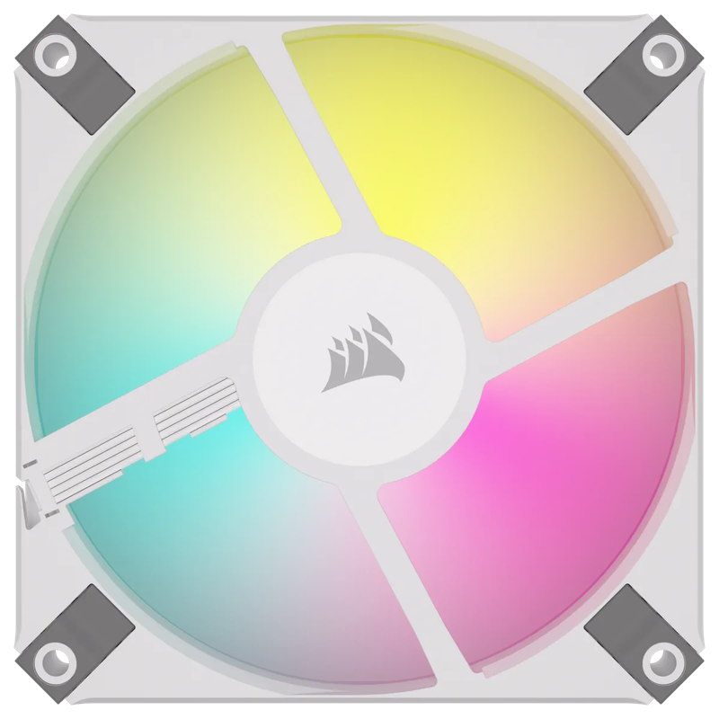 CORSAIR iCUE AF120 RGB SLIM 120mm PWM Fluid Dynamic Bearing Fan - White