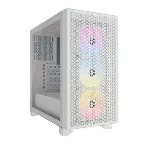 3000D RGB AIRFLOW White Mid-Tower PC Case; 2x 3.5'' |  2x 2.5'' Drive Bays; Up to 360mm Radiator ...