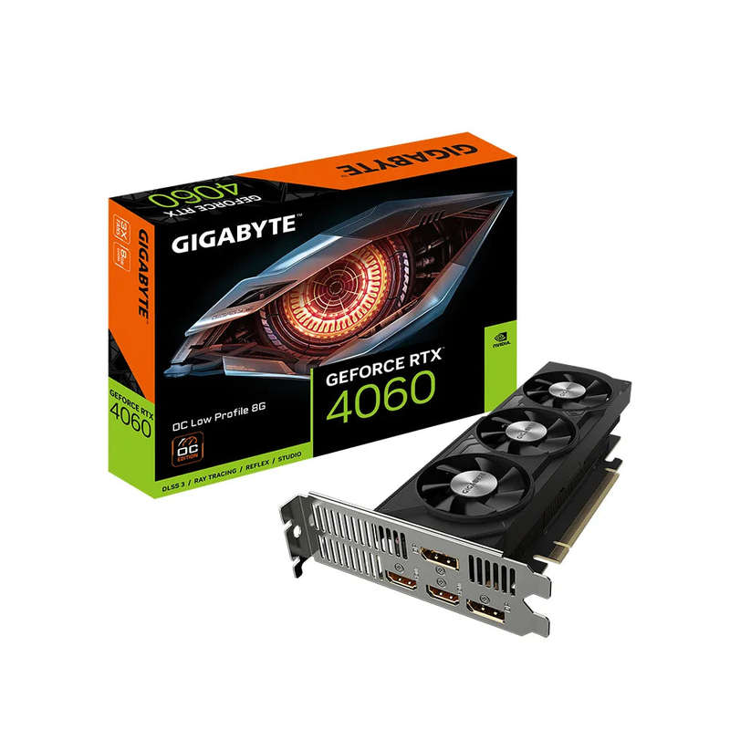 GIGABYTE nVidia GeForce RTX 4060 OC - 8GB GDDR6; 128-Bit Memory Bus; 0; 2x HDMI; 2x DisplayPort; ...