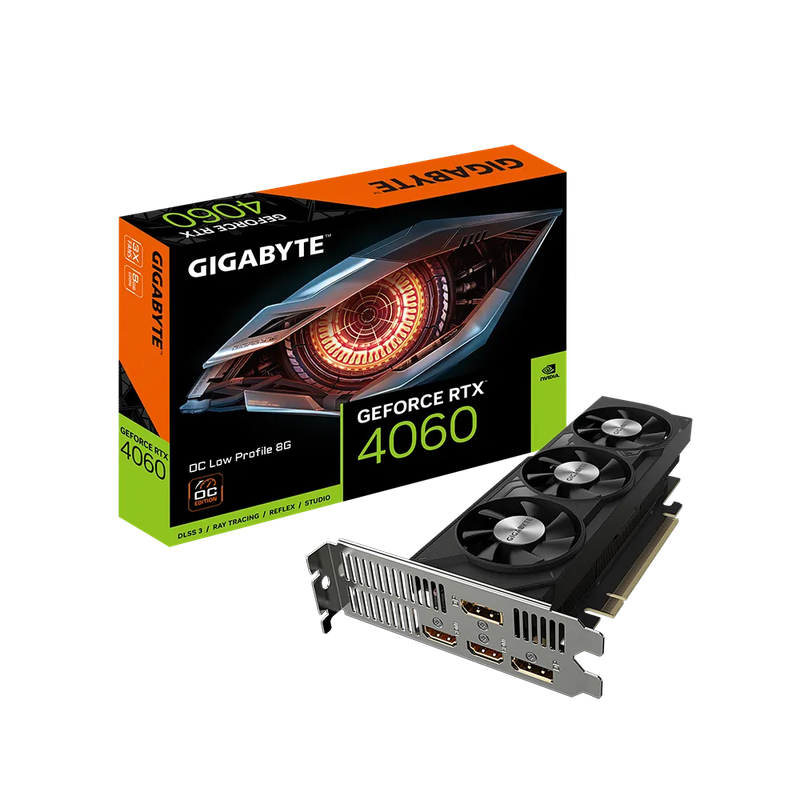 GIGABYTE nVidia GeForce RTX 4060 OC - 8GB GDDR6; 128-Bit Memory Bus; 0; 2x HDMI; 2x DisplayPort; ...