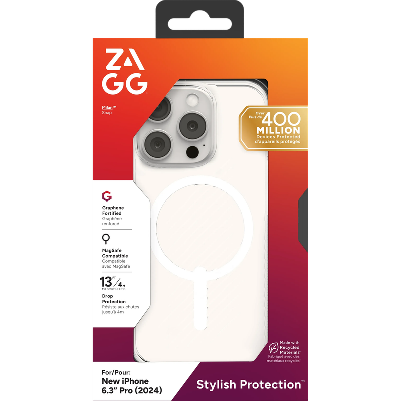 ZAGG Cases Luxe Snap Apple iP16 Pro  Clear