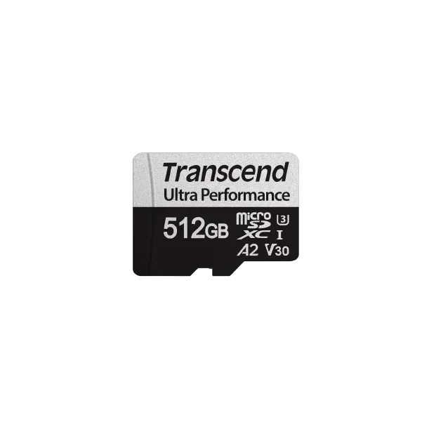 TRANSCEND 340S 512GB ULTRA PERFROMANCE MICRO SD UHS-I  U3 V30 A2 CLASS10 - READ 160 MB/S - WRITE ...