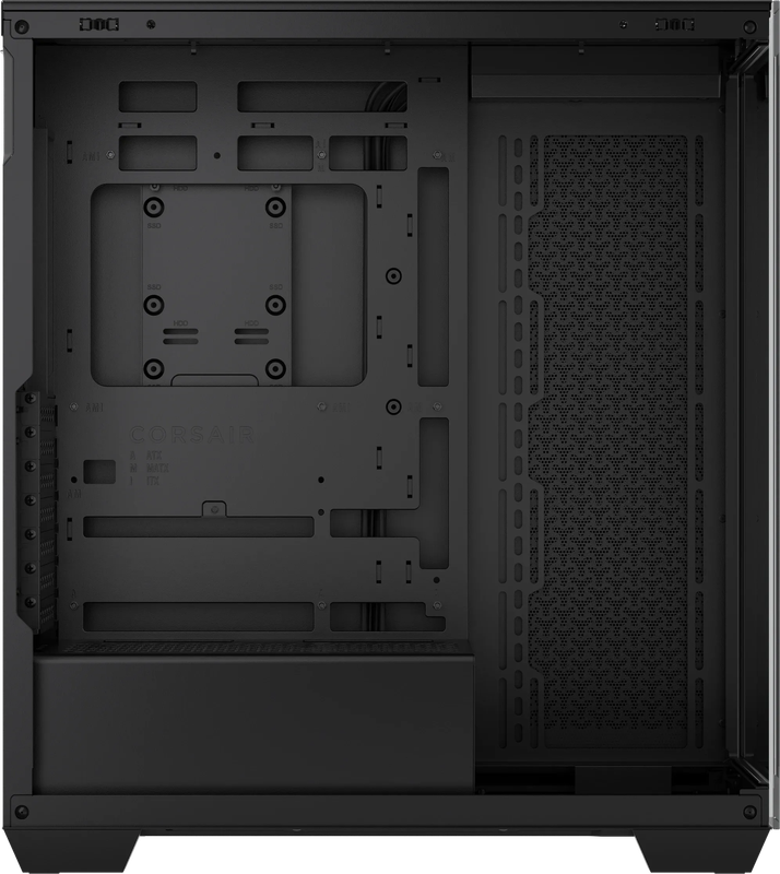 3500X Tempered Glass Black Mid-Tower PC Case; 2x 3.5'' |  2x 2.5'' Drive Bays; Up to 360mm Radiat...