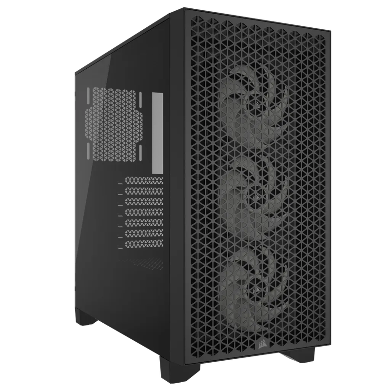 3000D RGB AIRFLOW Black Mid-Tower BPC Case; 2x 3.5'' |  2x 2.5'' Drive Bays; Up to 360mm Radiator...