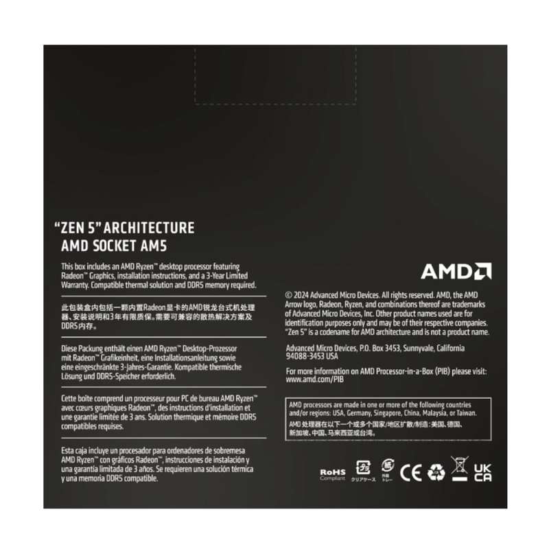AMD RYZEN 5 9600X 6-Core 3.9GHz AM5 CPU