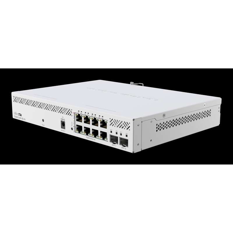 MikroTik Cloud Smart Switch 8 Port PoE 2 SFP+ desktop enclosure | MT-RBCSS610-8P-2S+IN