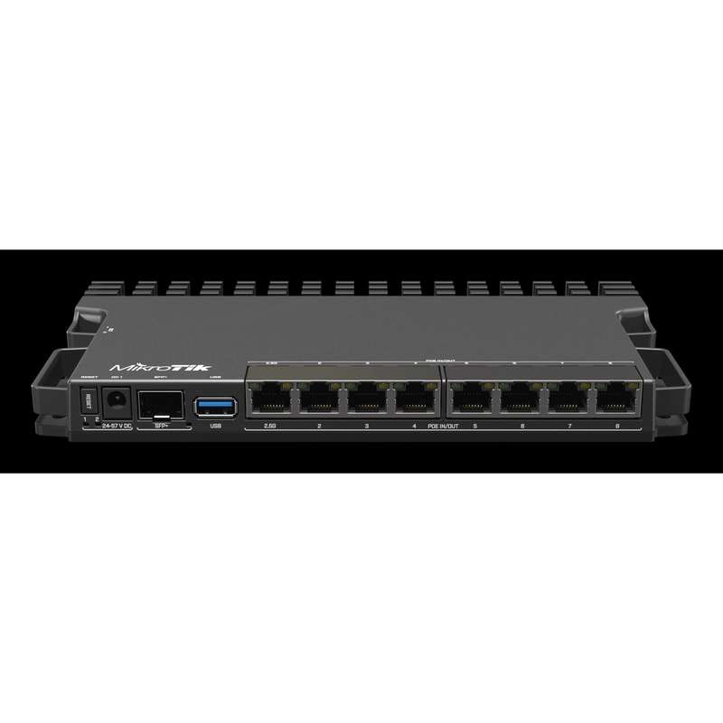 MikroTik 7 Gigabit 1 x 2.5Gbps 1 SFP+ PoE Router L5 License | MT-RB5009UPR+S+IN