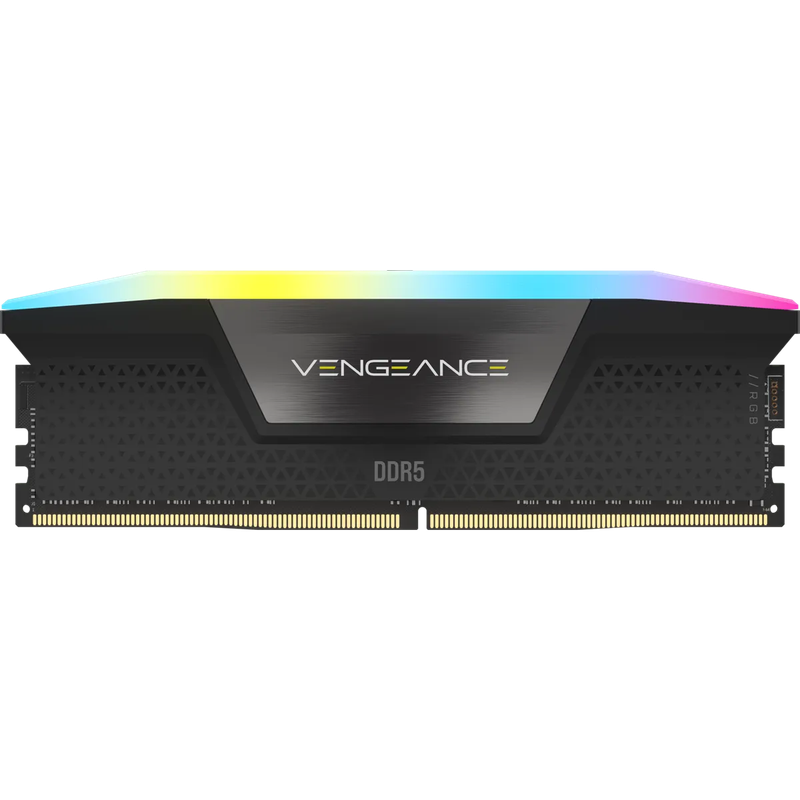Corsair VENGEANCE RGB DDR5 64GB (4 x 16GB) DDR5 6600 CL32-39-39-76 1.40V Intel XMP - BLACK