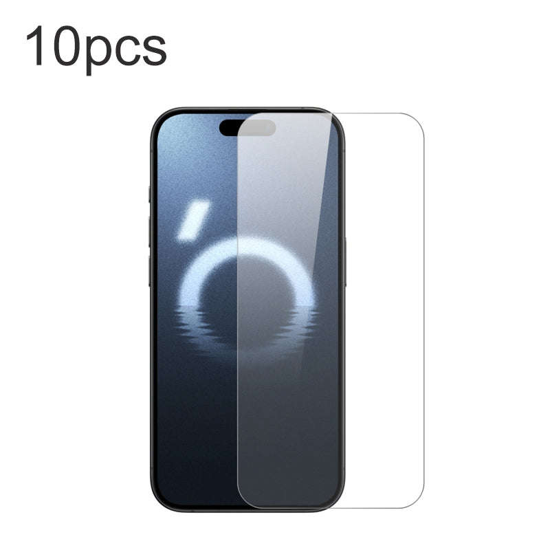 10Pcs Tempered Glass Screen Protector for iPhone 16 Pro Max/17 Pro Max Transparent