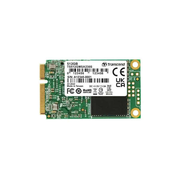 TRANSCEND 512GB MSA230 MSATA SSD