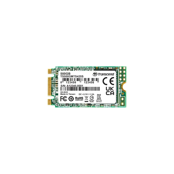 TRANSCEND 500GB MTS425S M.2 SATA 3 2242 SSD - CACHELESS TLC