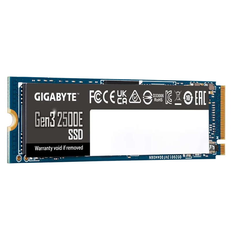 Gigabyte NVMe SSD 1TB - PCIe3 - Read 2400 MB/s; Write 1800MB/s - 240TBW or 3  years warranty