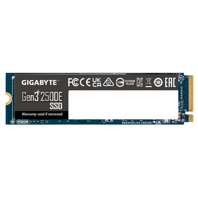 Gigabyte NVMe SSD 1TB - PCIe3 - Read 2400 MB/s; Write 1800MB/s - 240TBW or 3  years warranty