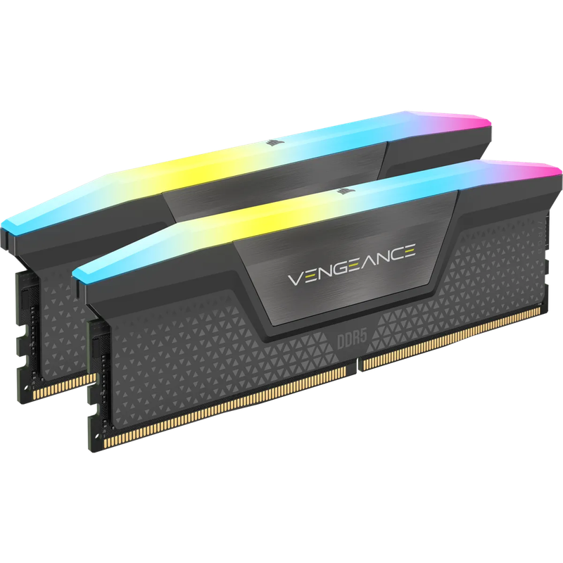 Corsair VENGEANCE RGB DDR5 32GB (2 x 16GB) DDR5 5200 CL40-40-40-77 1.25V Intel XMP & AMD EXPO - G...