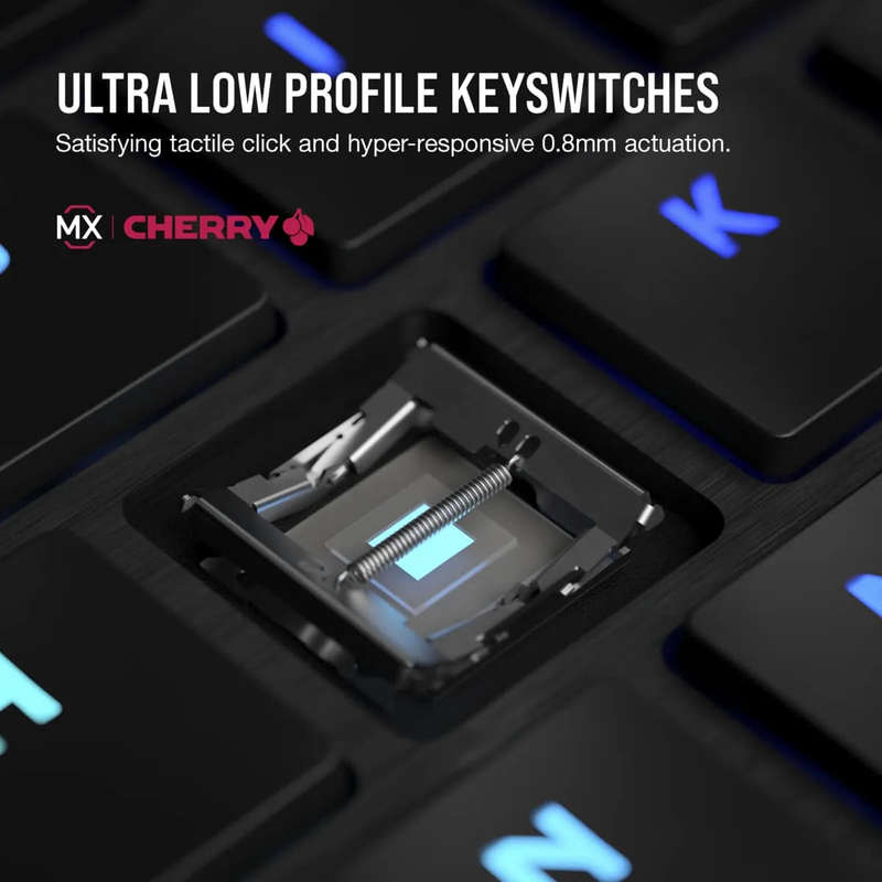 Corsair K100 AIR WIRELESS RGB Ultra-Thin Mechanical Gaming Keyboard - CHERRY MX Ultra Low Profile...