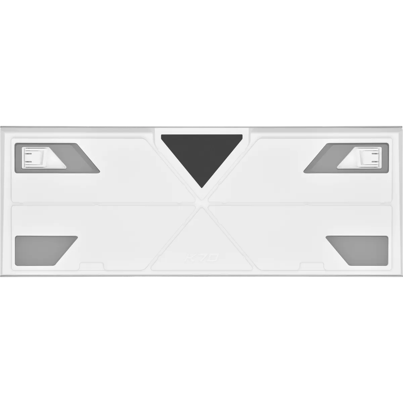 Corsair K70 PRO RGB Optical-Mechanical Gaming Keyboard - Corsair OPX switches - White