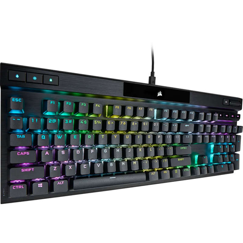 Corsair K70 PRO RGB Optical-Mechanical Gaming Keyboard - Corsair OPX switches - Black