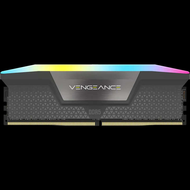 Corsair VENGEANCE RGB DDR5 32GB (2 x 16GB) DDR5 5200 CL40-40-40-77 1.25V Intel XMP & AMD EXPO - G...