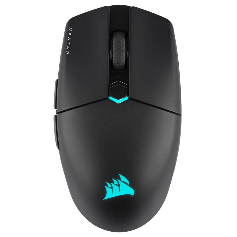 Corsair KATAR ELITE Wireless Ultra-Light Gaming Mouse; 26000 DPI; Black.