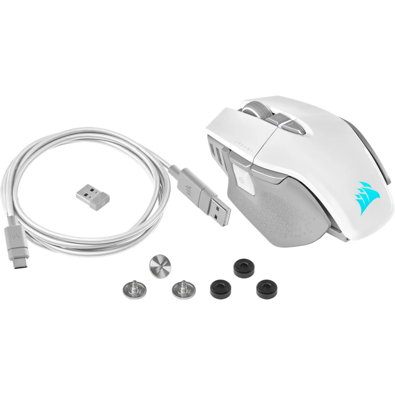 Corsair M65 RGB Ultra with Slipstream + Bluetooth; 26000DPI; White