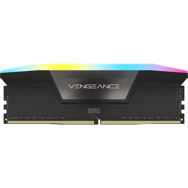 Corsair VENGEANCE RGB DDR5 32GB (2 x 16GB) DDR5 7200 CL34-44-44-96 1.45V Intel XMP - BLACK.