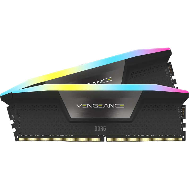 Corsair VENGEANCE RGB DDR5 32GB (2 x 16GB) DDR5 7200 CL34-44-44-96 1.45V Intel XMP - BLACK.