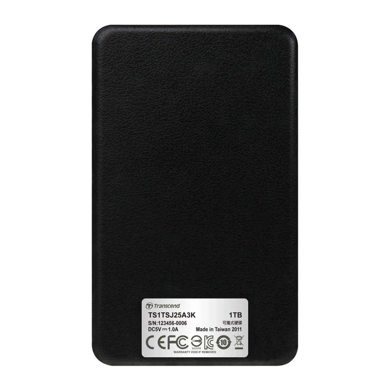 TRANSCEND 1TB 25A3 USB3.1 2.5'' USB HDD - BLACK