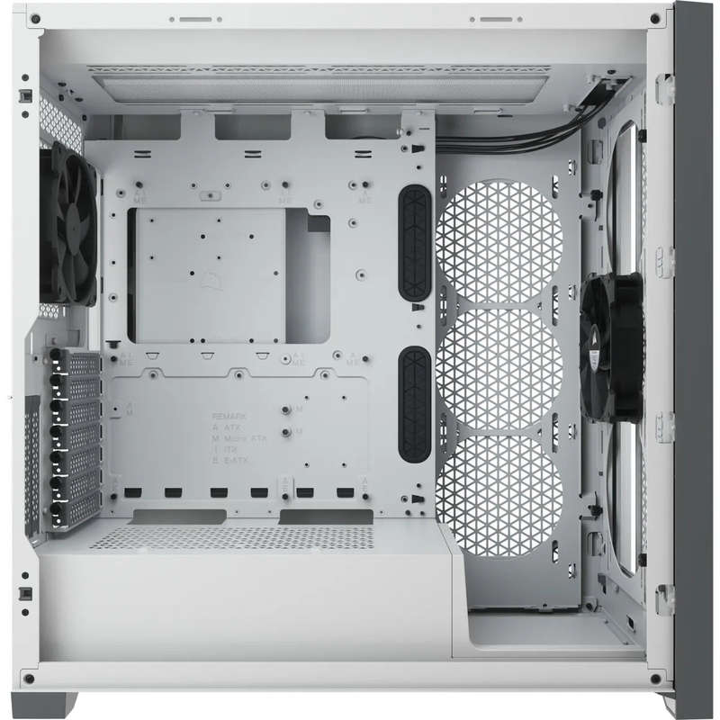 5000D RGB Airflow White Tempered Glass Mid Tower; 2x 3.5'' |  4x 2.5'' Drive Bays; Up to 360mm Ra...