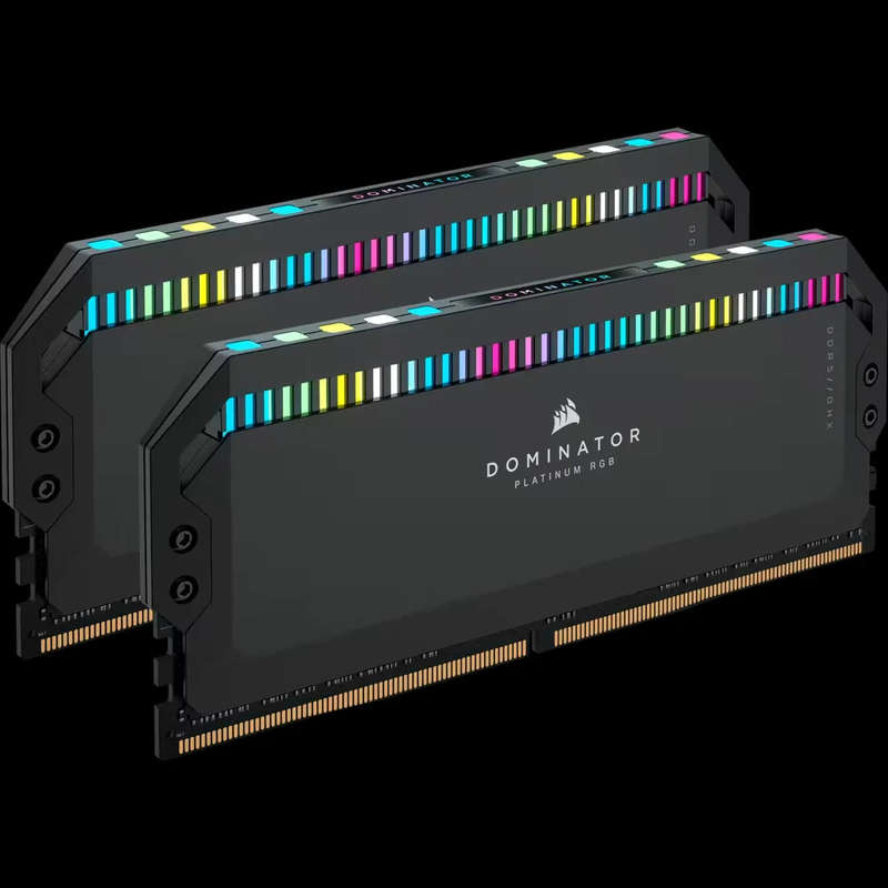 Corsair DOMINATOR RGB DDR5 32GB (2 x 16GB) DDR5 6400 CL32-40-40-84 1.40V Intel XMP - BLACK