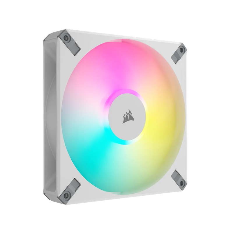 CORSAIR AF ELITE Series; AF140 RGB ELITE WHITE; 140mm Fluid Dynamic RGB Fan with AirGuide; Single...
