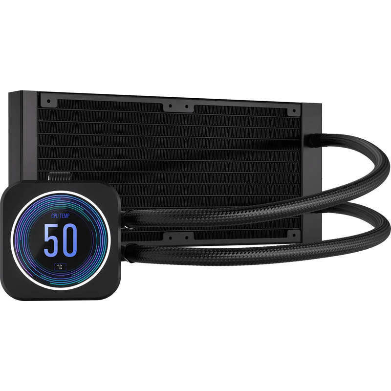 Corsair iCUE H100i ELITE LCD XT 240mm Liquid CPU Cooler AMD: AM5; AM3/4; sTRX4; sTR4 | Intel LGA:...