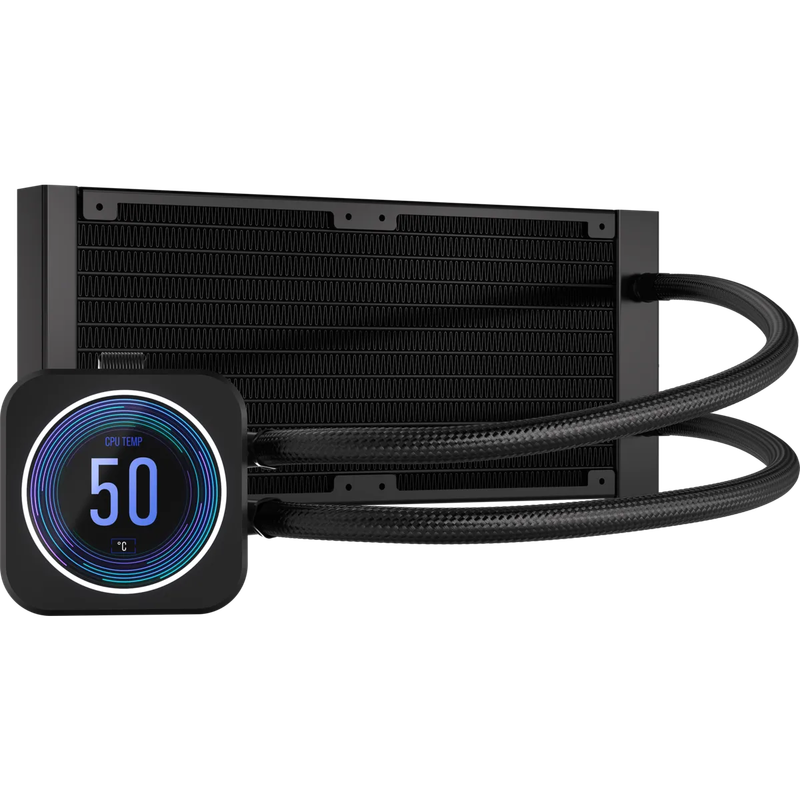 Corsair iCUE H100i ELITE LCD XT 240mm Liquid CPU Cooler AMD: AM5; AM3/4; sTRX4; sTR4 | Intel LGA:...