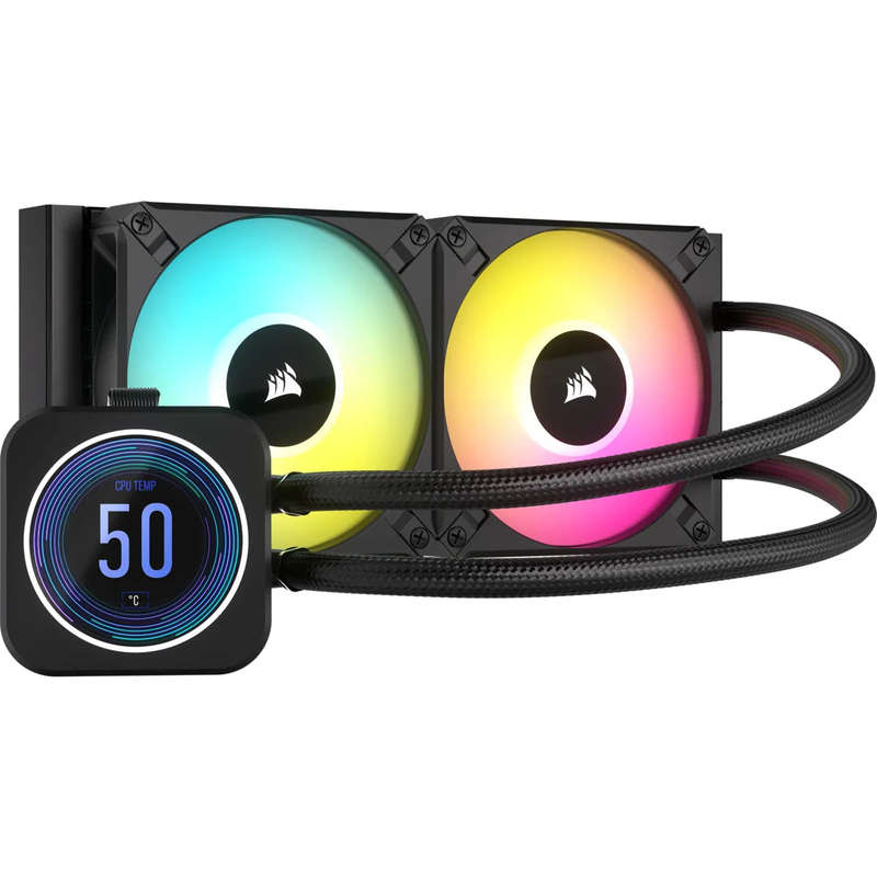 Corsair iCUE H100i ELITE LCD XT 240mm Liquid CPU Cooler AMD: AM5; AM3/4; sTRX4; sTR4 | Intel LGA:...