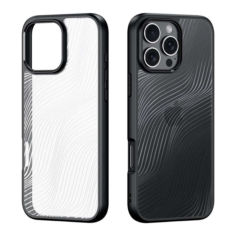 DUX DUCIS Aimo Series Matte Anti-drop TPU + PC Case for iPhone 16 Pro Max Black