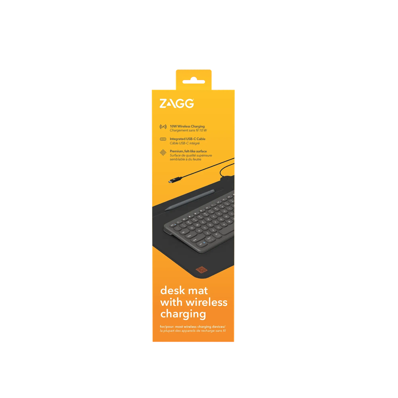 ZAGG-Accessory-Charge Pro Desk Mat-Gray/Black