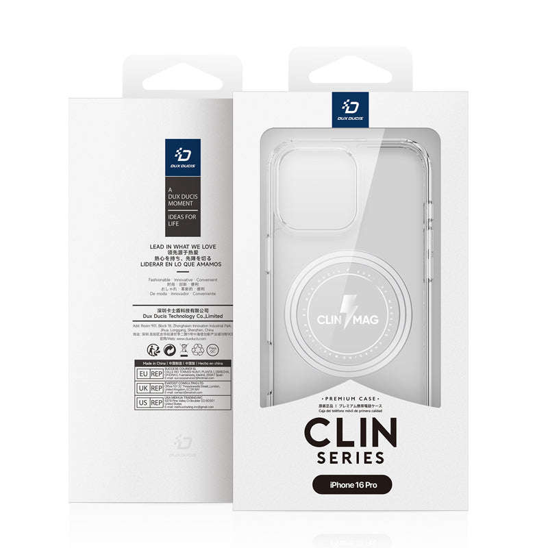 DUX DUCIS Clin Series Clear Case with MagSafe for iPhone 16 Pro Transparent